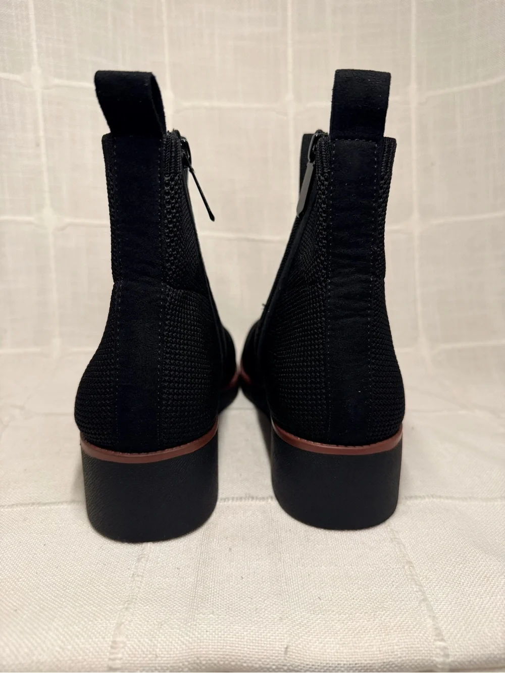 NWT Style & Co Cooper Black Wedge Ankle Boots 8.5M